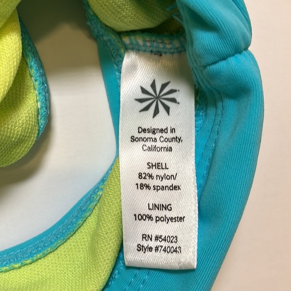 NWOT Athleta bikini bottom size Small aqua color - Picture 4 of 4